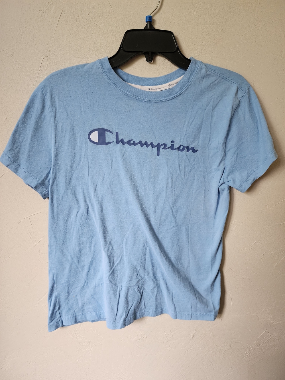 Champion Light Blue Crew Neck T‑Shirt Size Medium